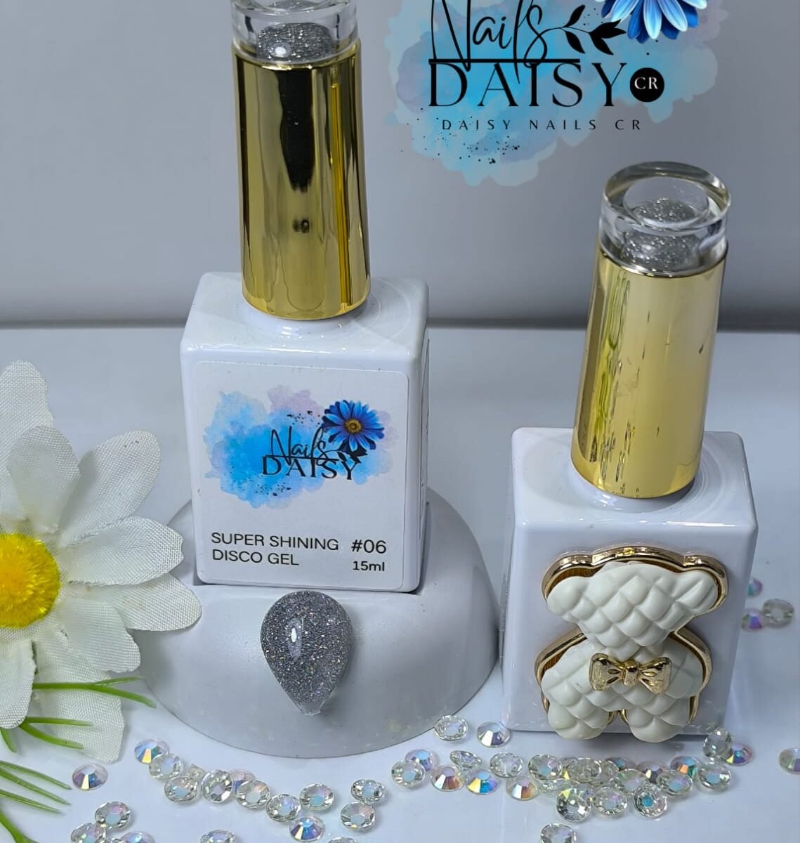 Semipermanente 15ml: Super escarchado Disco Gel #06