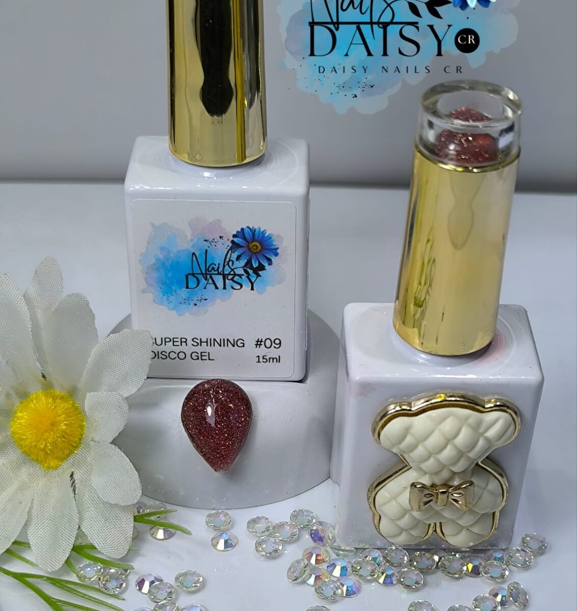 Semipermanente 15ml: Super escarchado Disco Gel #09