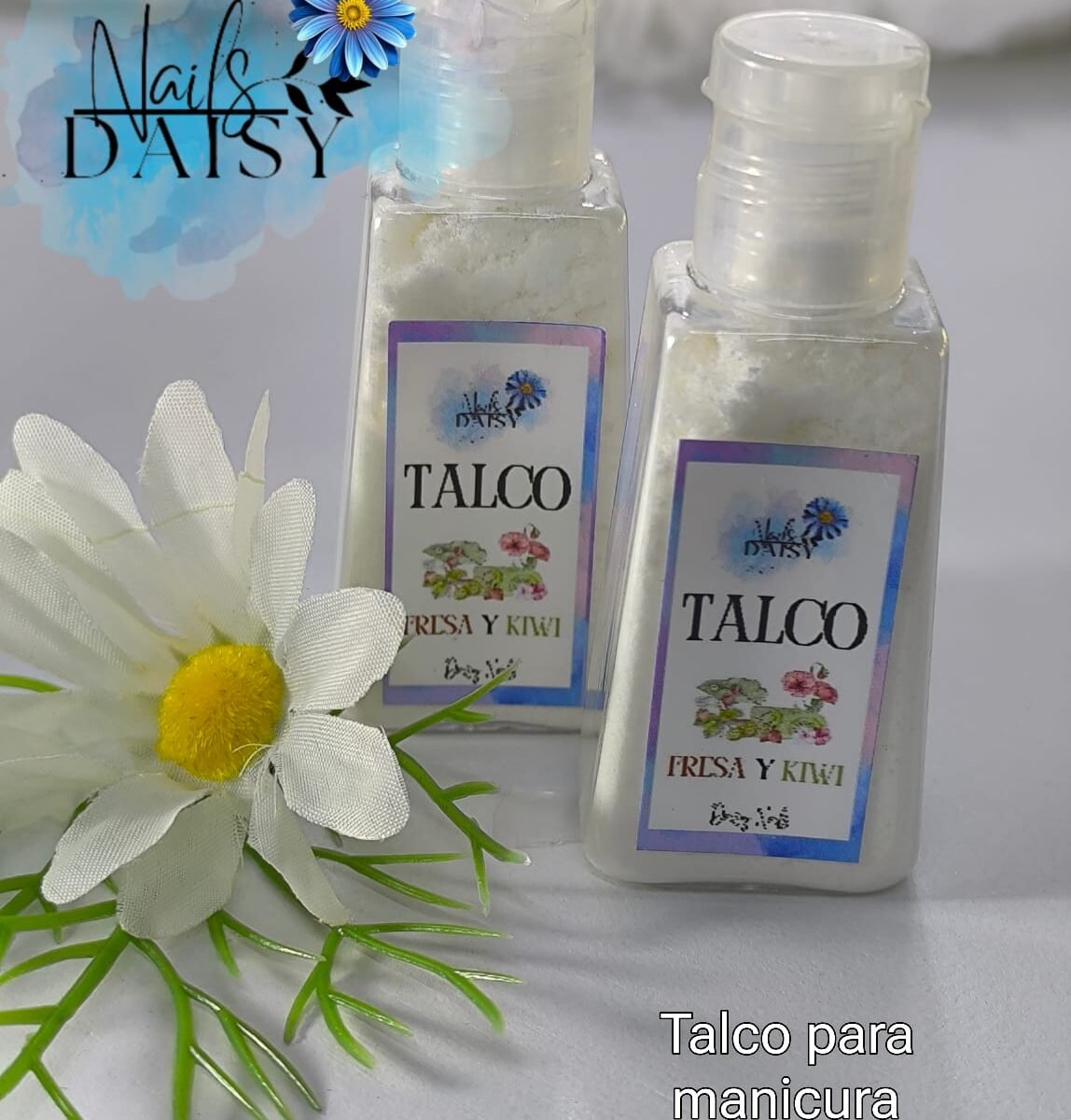 Talco pequeño para manicura - Fresa Kiwi
