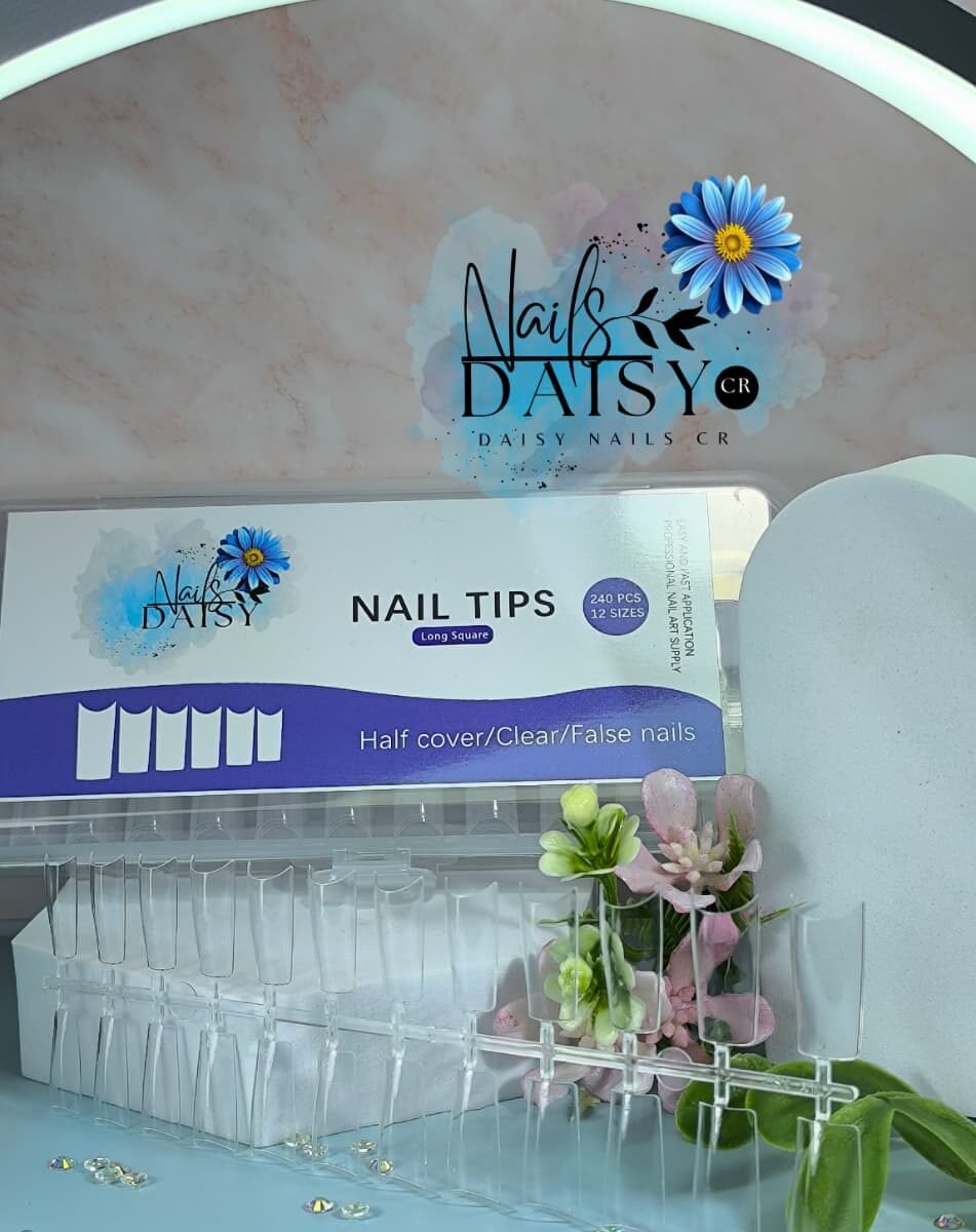 Tips Punta cuadrada 240 piezas - 12 tamaños