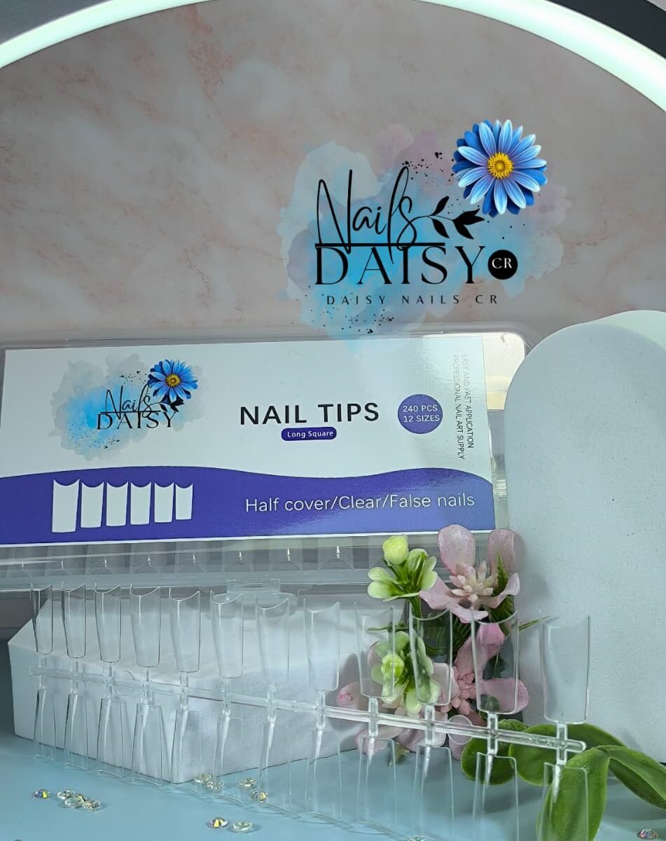 Tips Punta cuadrada 240 piezas - 12 tamaños