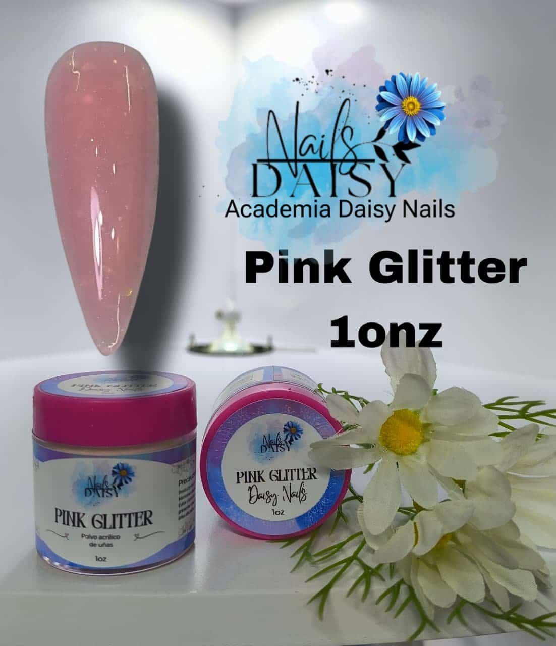 Acrílico Pink Glitter 1oz